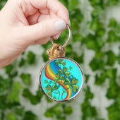 Ierse regenboog en Shamrocks Sleutelhanger (Hand)