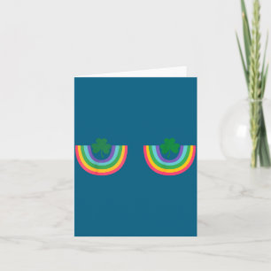 Ierse Regenboog Klaver S St. Patrick's Sint Paddys Kaart
