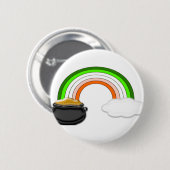 Ierse regenboog ronde button 5,7 cm (Voorkant /achterkant)