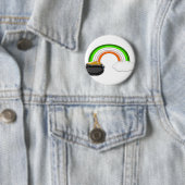 Ierse regenboog ronde button 5,7 cm (In situ)