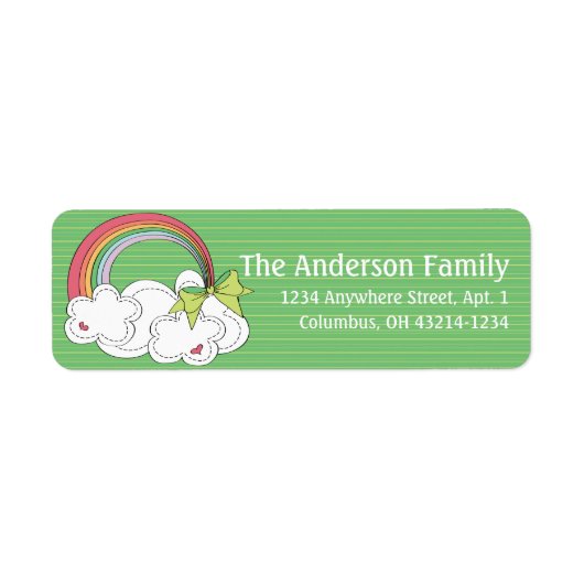 Ierse Regenboog St. Patrick's Day Labels (Voorkant)