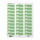 Ierse Regenboog St. Patrick's Day Labels (Full Sheet)