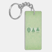 Ierse religieuze vrienden gebeden en zegeningen sleutelhanger (Voorkant Links)