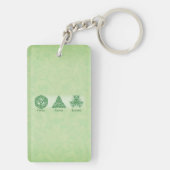 Ierse religieuze vrienden gebeden en zegeningen sleutelhanger (achterkant)