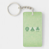 Ierse religieuze vrienden gebeden en zegeningen sleutelhanger (Voorkant)