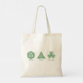 Ierse religieuze vrienden gebeden en zegeningen tote bag (Achterkant)