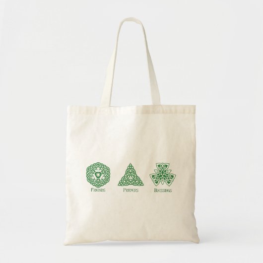 Ierse religieuze vrienden gebeden en zegeningen tote bag (Voorkant)