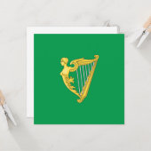 Ierse Republikeinse vlag Kaart (Voorkant / Achterkant in situ)