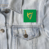 Ierse Republikeinse vlag Vierkante Button 5,1 Cm (In situ)