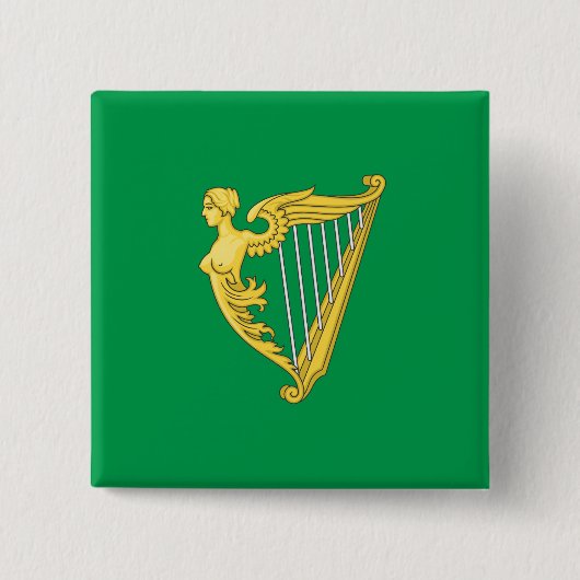 Ierse Republikeinse vlag Vierkante Button 5,1 Cm (Voorkant)