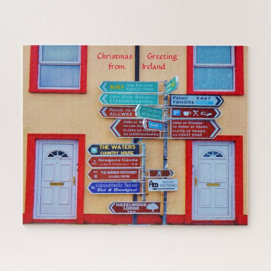 Ierse richtingbord Galway Ierland. Legpuzzel (Horizontaal)