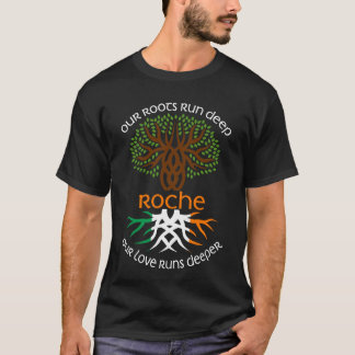 Ierse ROCHE Familienaam Onze liefde werkt dieper T-shirt