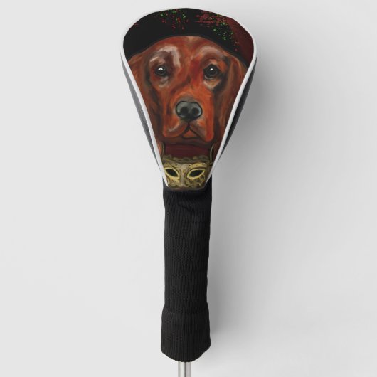 Ierse Rode Setter Ansichtkaart Golfheadcover (Voorkant)