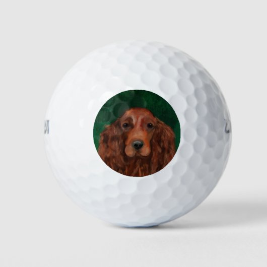 Ierse Rode Setter Golfballen (Voorkant)