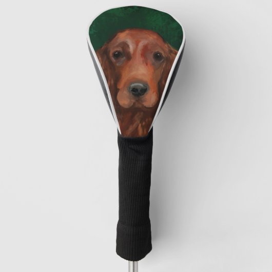Ierse Rode Setter Golfheadcover (Voorkant)