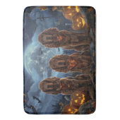 Ierse Rode Setter Halloween Spooky Badmat (Voorkant Verticaal)