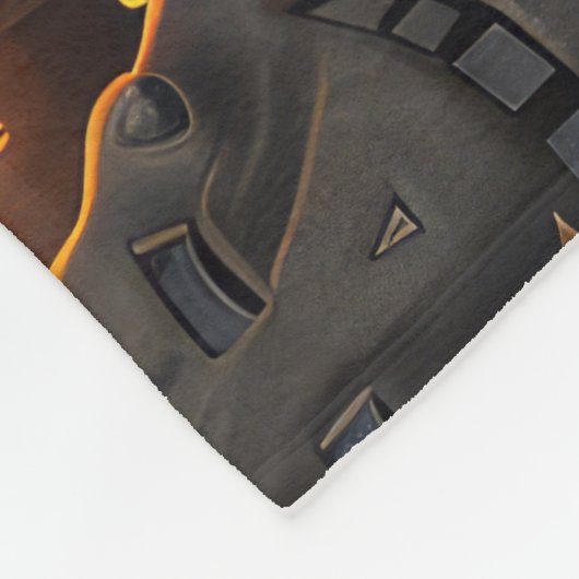 Ierse Rode Setter Halloween Spooky Fleece Deken (Hoek)