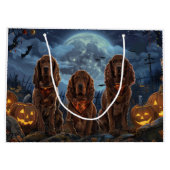 Ierse Rode Setter Halloween Spooky Groot Cadeauzakje (Achterkant)