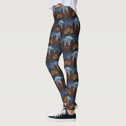 Ierse Rode Setter Halloween Spooky Leggings (Links)