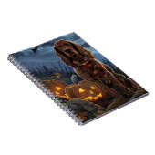 Ierse Rode Setter Halloween Spooky Notitieboek (Rechterzijde)