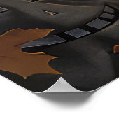 Ierse Rode Setter Halloween Spooky Poster (Hoek)