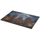 Ierse Rode Setter Halloween Spooky Snijplank (Hoek)