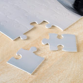 Ierse rode setter hond in sneeuw kerst legpuzzel (Zijkant)