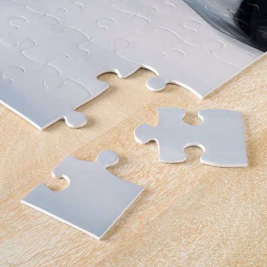 Ierse rode setter hond in sneeuw kerst legpuzzel (Zijkant)