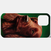 Ierse rode setter hond in St. Patrick's Day jurk Case-Mate iPhone Case (Achterkant (horizontaal))