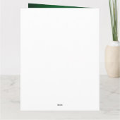 Ierse rode setter hond in St. Patrick's Day-jurk Kaart (Achterkant)