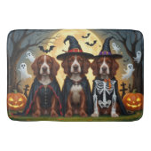 Ierse Rode Setter Honden Pompoen Halloween Grappig Badmat (Voorkant)