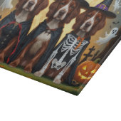 Ierse Rode Setter Honden Pompoen Halloween Grappig Snijplank (Hoek)
