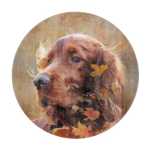 Ierse Rode Setter, Ierse Setter Snijplank (Voorkant)