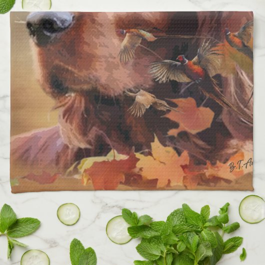 Ierse Rode Setter, Ierse Setter Theedoek (Gevouwen)