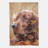 Ierse Rode Setter, Ierse Setter Theedoek (Verticaal)