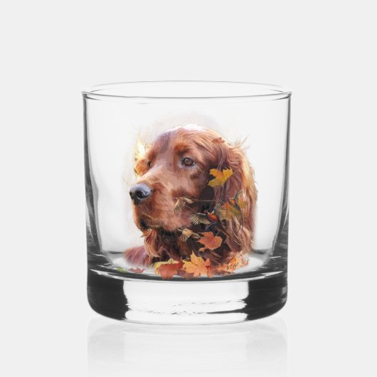 Ierse Rode Setter, Ierse Setter Whisky Glas (Achterkant)