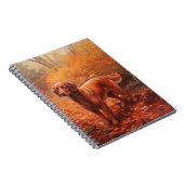 Ierse rode setter in herfst laat Herfst inspireren Notitieboek (Rechterzijde)