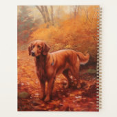 Ierse rode setter in herfst laat Herfst inspireren Planner (Achterkant)