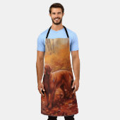 Ierse rode setter in herfst laat Herfst inspireren Schort (Gedragen)