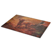 Ierse rode setter in herfst laat Herfst inspireren Snijplank (Hoek)