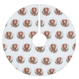 Ierse rode setter kerst krans feestelijke pup kerstboom rok