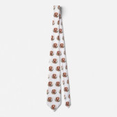 Ierse rode setter kerst krans feestelijke pup stropdas (Voorkant)