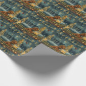 Ierse Rode Setter Kerstvakantie Cadeaupapier (Hoek)