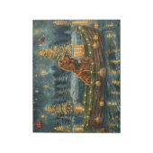 Ierse Rode Setter Kerstvakantie Notitieblok (Linkerzijde)