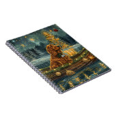 Ierse Rode Setter Kerstvakantie Notitieboek (Rechterzijde)