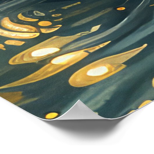 Ierse Rode Setter Kerstvakantie Poster (Hoek)