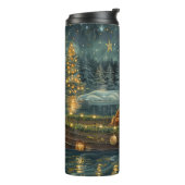 Ierse Rode Setter Kerstvakantie Thermosbeker (Gedraaid links)