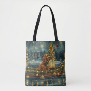 Ierse Rode Setter Kerstvakantie Tote Bag