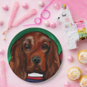 Ierse Rode Setter    Papieren Bordje (Feest)