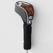 Ierse Rode Setter Postkaart Golfheadcover (Schuin)